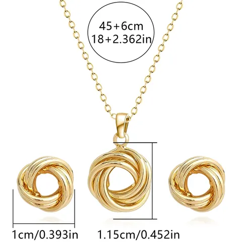 Europe and America Fashion Simple Geometric Irregular Jewelry Niche High Design Jewelry Set - Style 3887 - view 3