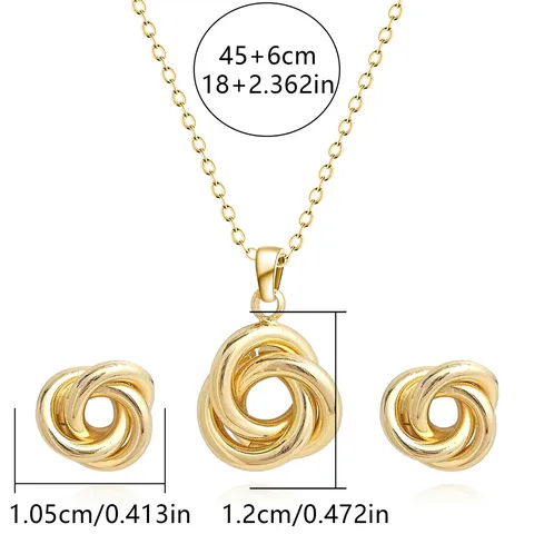Europe and America Fashion Simple Geometric Irregular Jewelry Niche High Design Jewelry Set - Style 3812 - view 3