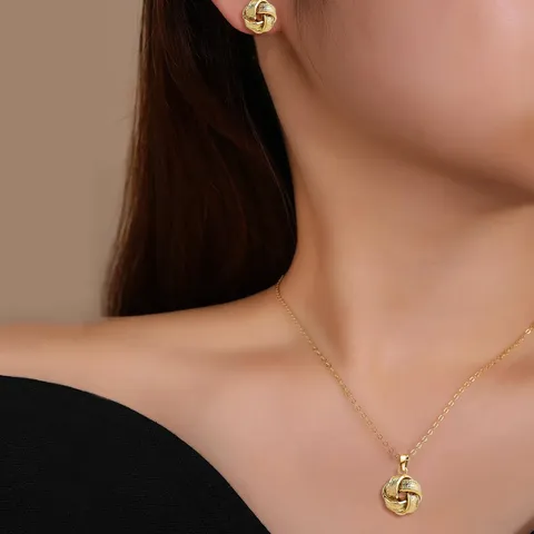Europe and America Fashion Simple Geometric Irregular Jewelry Niche High Design Jewelry Set - Style 3705 - view 2