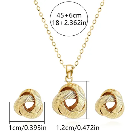 Europe and America Fashion Simple Geometric Irregular Jewelry Niche High Design Jewelry Set - Style 3878 - view 3