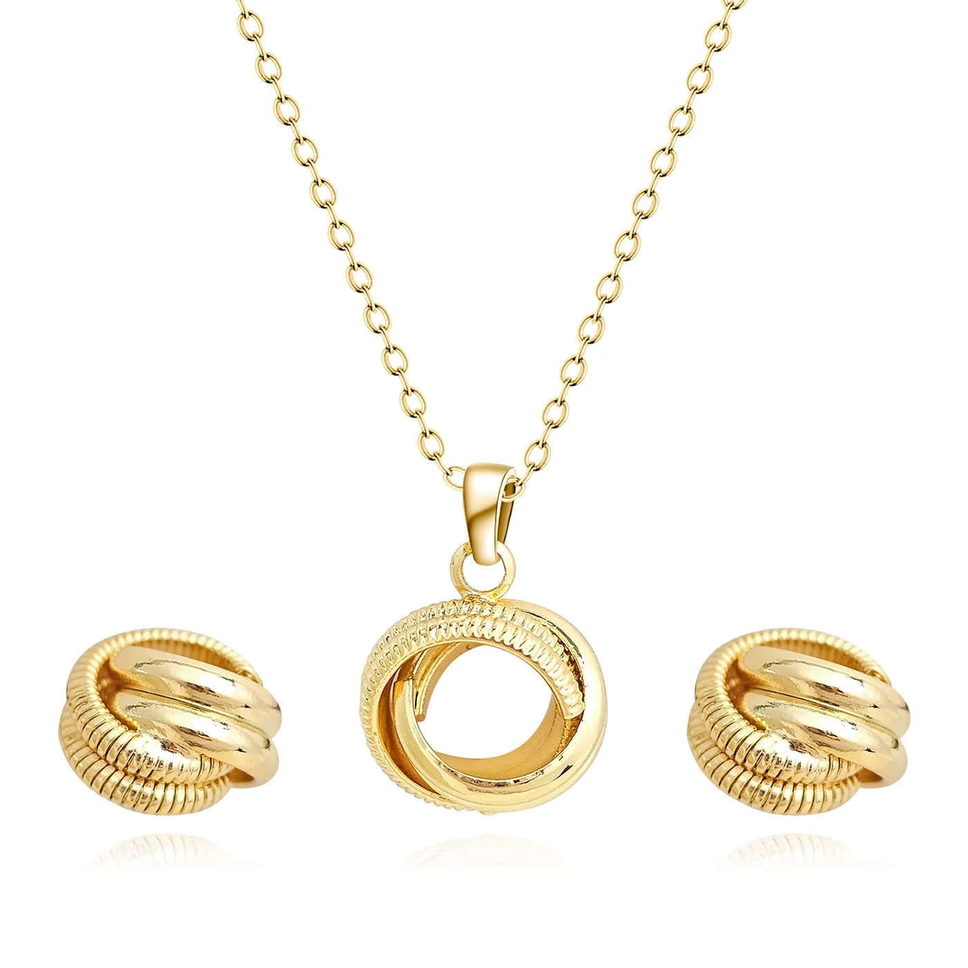 Europe and America Fashion Simple Geometric Irregular Jewelry Niche High Design Jewelry Set - Style 3884 made by BlueOne Jewelry