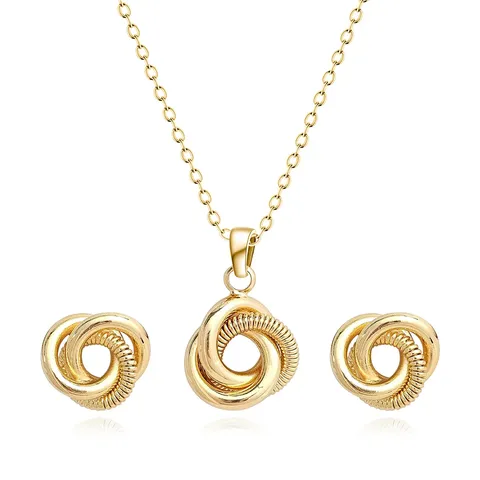 Europe and America Fashion Simple Geometric Irregular Jewelry Niche High Design Jewelry Set - Style 3881 - Plated Brass jewelry made by BlueOne Jewelry