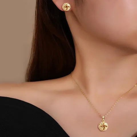 Europe and America Fashion Simple Geometric Irregular Jewelry Niche High Design Jewelry Set - Style 3699 - view 2