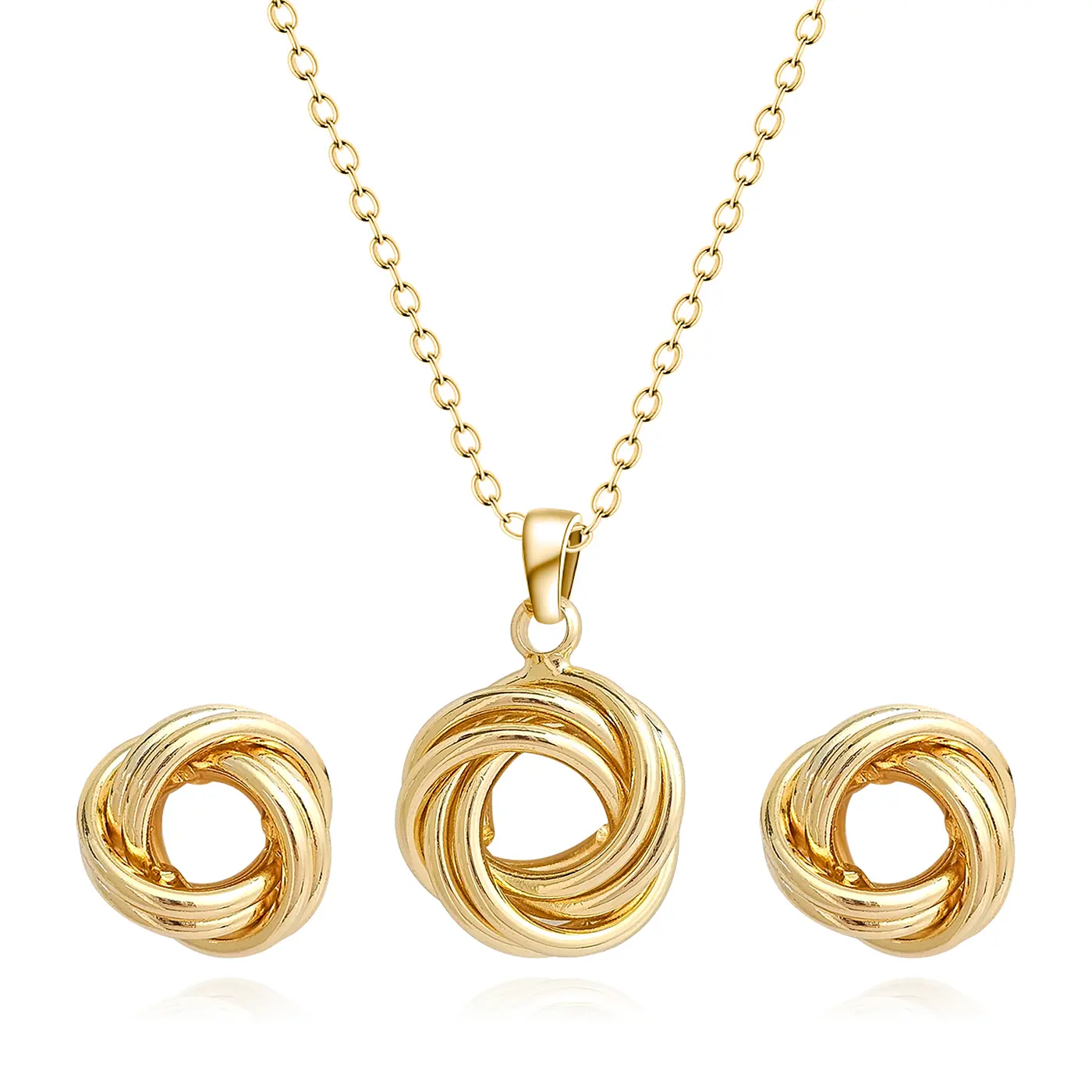 Europe and America Fashion Simple Geometric Irregular Jewelry Niche High Design Jewelry Set - Style 3887 made by BlueOne Jewelry