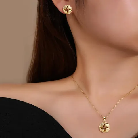 Europe and America Fashion Simple Geometric Irregular Jewelry Niche High Design Jewelry Set - Style 3696 - view 2