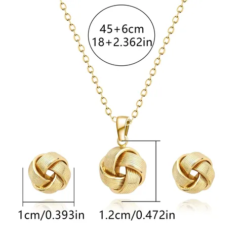 Europe and America Fashion Simple Geometric Irregular Jewelry Niche High Set - Style 3504 - view 3