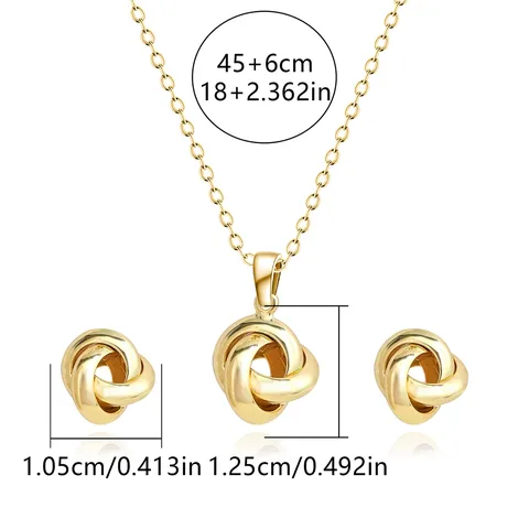 Europe and America Fashion Simple Geometric Irregular Jewelry Niche High Set - Style 3516 - view 3