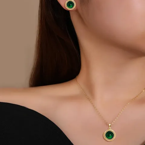 Plated Brass Europe and America Fashion Simple Geometric Irregular Jewelry Niche High Design Jewelry Set - view 2