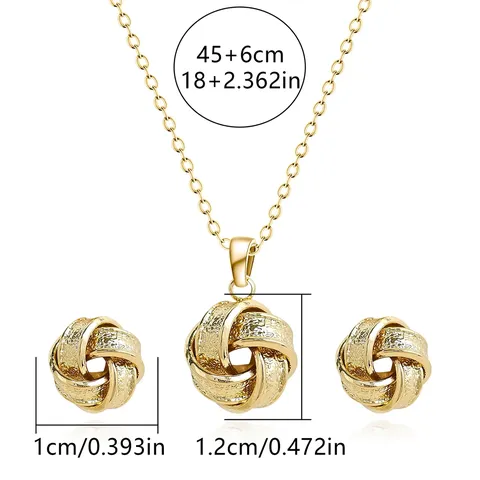 Europe and America Fashion Simple Geometric Irregular Jewelry Niche High Design Jewelry Set - Style 3705 - view 3