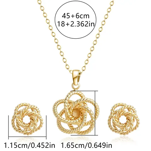 Europe and America Fashion Simple Geometric Irregular Jewelry Niche High Design Jewelry Set - Style 3741 - view 3