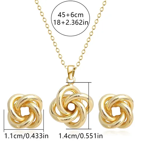 Europe and America Fashion Simple Geometric Irregular Jewelry Niche High Design Jewelry Set - Style 3779 - view 3
