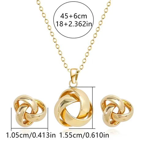 Europe and America Fashion Simple Geometric Irregular Jewelry Niche High Set - Style 3522 - view 3