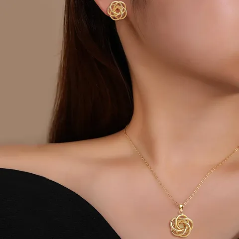Europe and America Fashion Simple Geometric Irregular Jewelry Niche High Set - Style 3525 - view 2