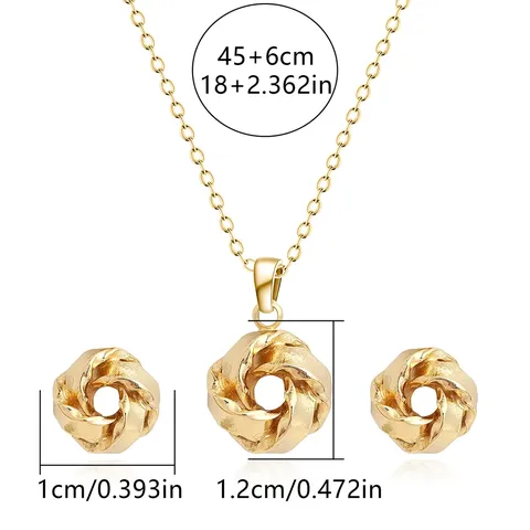 Europe and America Fashion Simple Geometric Irregular Jewelry Niche High Design Jewelry Set - Style 3702 - view 3