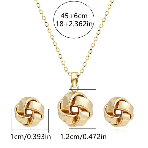 Europe and America Fashion Simple Geometric Irregular Jewelry Niche High Design Jewelry Set - Style 3696 - view 3