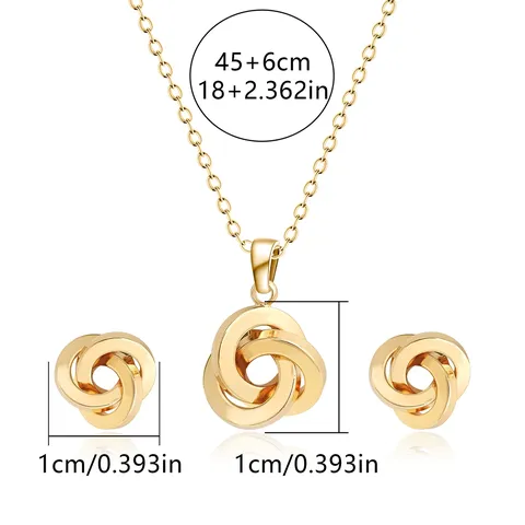 Europe and America Fashion Simple Geometric Irregular Jewelry Niche High Set - Style 3498 - view 3