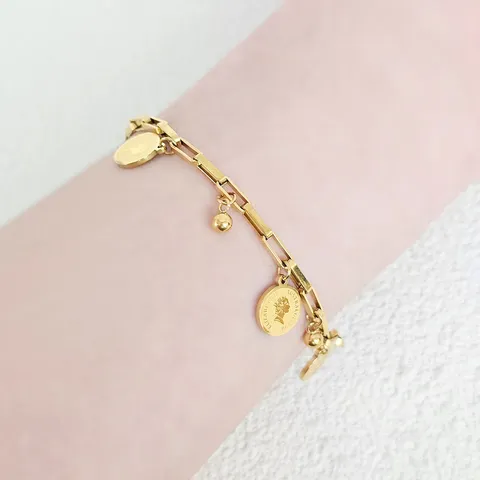 Europe and the United States Across the Border Korean Version of Charm Bracelet - view 2