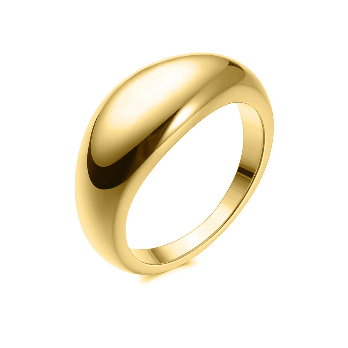 Europe and the United States Casual Wind Titanium Steel Ring Cup made by BlueOne Jewelry