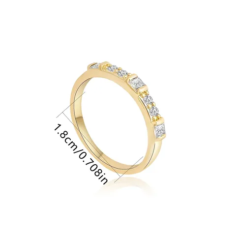 Europe and the United States Jewelry Plated Ring Ladies Simple Fashion - view 3