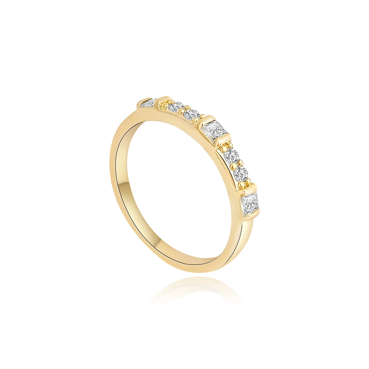 Europe and the United States Jewelry Plated Ring Ladies Simple Fashion made by BlueOne Jewelry