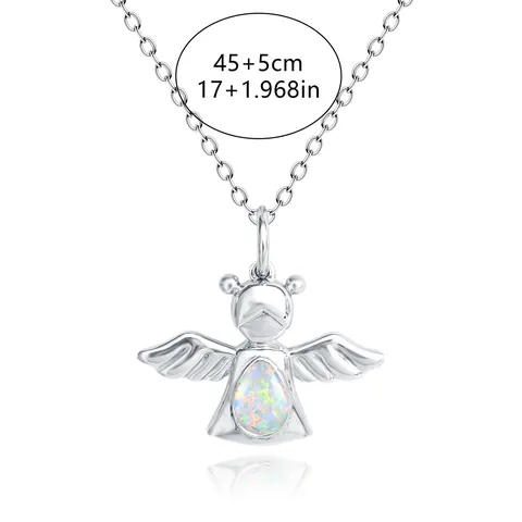 Europe and the United States Fashion Glossy Angel Pendant Necklace Australian Collarbone Chain - view 3
