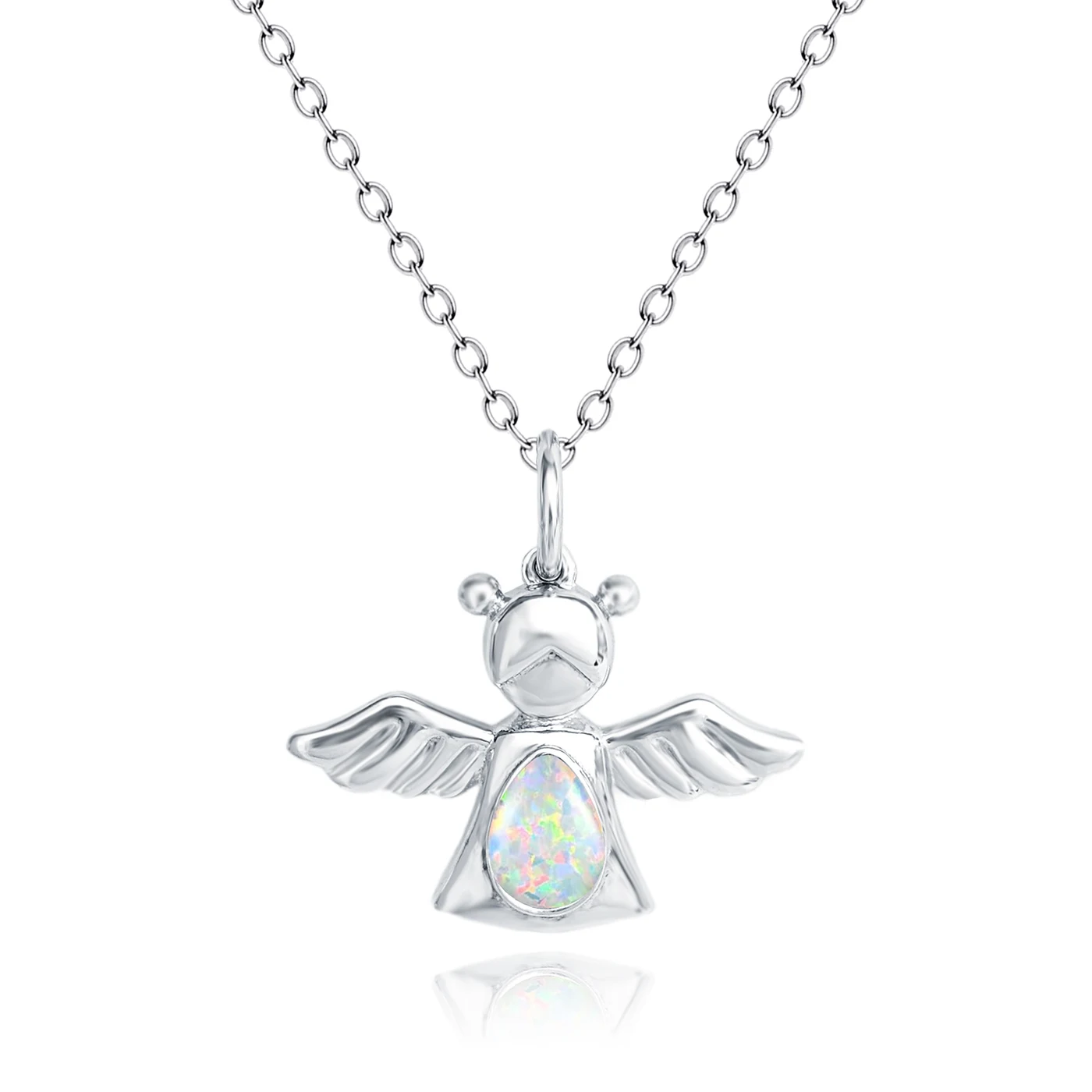 Europe and the United States Fashion Glossy Angel Pendant Necklace Australian Collarbone Chain made by BlueOne Jewelry