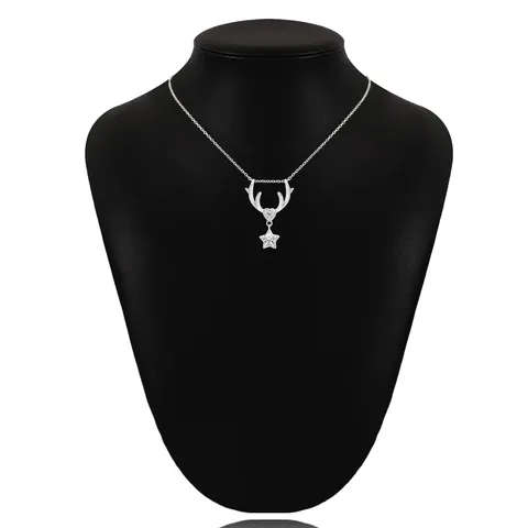 Europe and the United States Fashion Shiny Pendant Necklace Zircon Jewelry Collarbone Chain - view 2