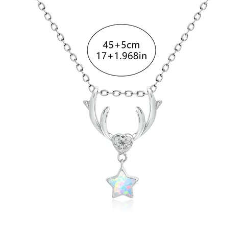 Plated Brass Europe and the United States Fashion Shiny Pendant Necklace Australian Jewelry Collarbone Chain - view 3