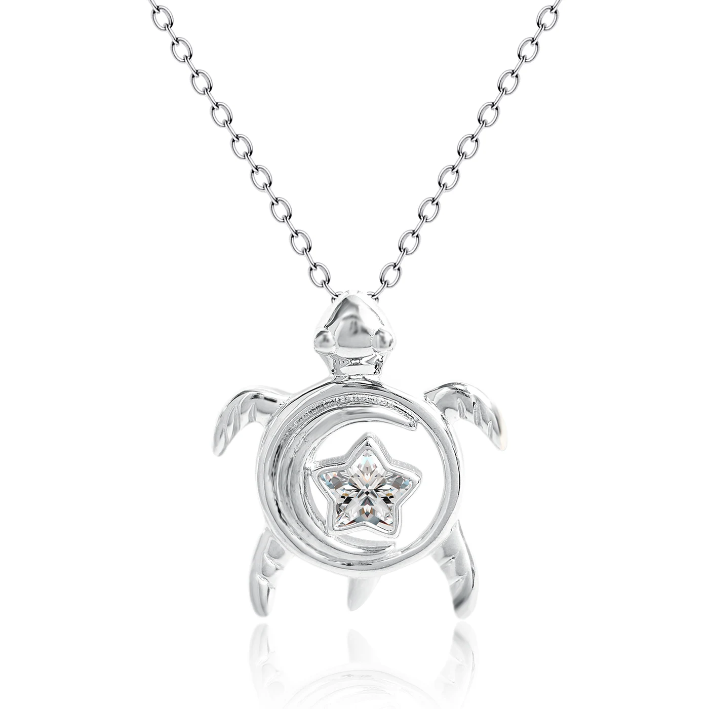 Minimalist Europe and the United States Fashion Shiny Pendant Necklace Zircon Jewelry Collarbone Chain made by BlueOne Jewelry