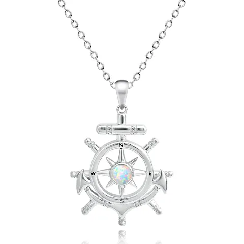 Europe and the United States Fashion Shiny Pendant Necklace Australian Jewelry Collarbone Chain - Style 4051 - Plated Brass jewelry made by BlueOne Jewelry