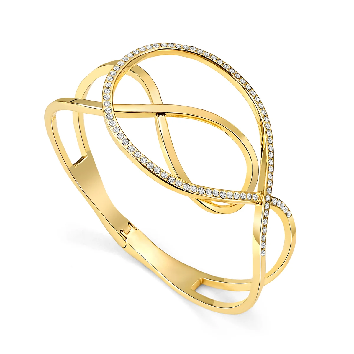 Cubic Zirconia Europe and the United States Gold Bracelet Does Not Lose Color made by BlueOne Jewelry