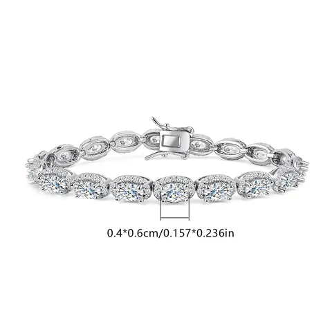 Europe and the United States Direct Sale Jewelry Classic Oval Luxury Charm Bracelet - view 3