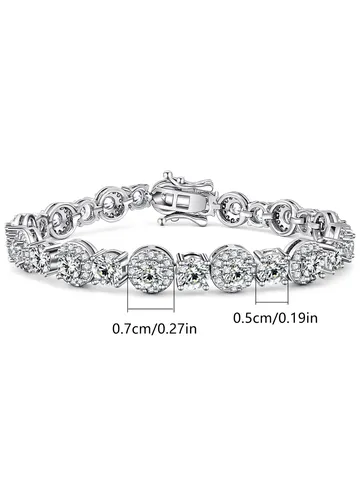 Europe and the United States Direct Sale Jewelry Classic Round Luxury Charm Bracelet - view 3