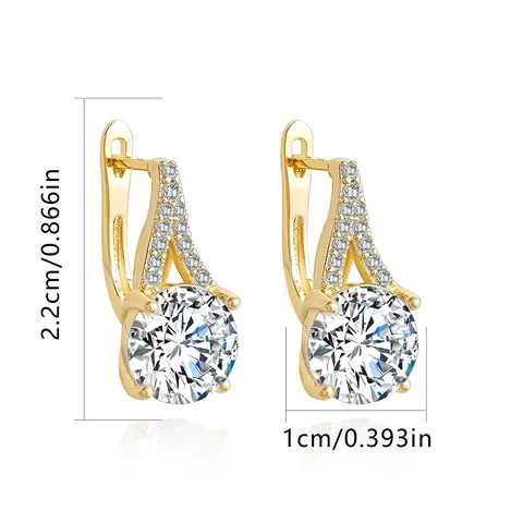 Europe and the United States Ear Buckle Female Korean Small Fresh Earrings - Style 4389 - view 3