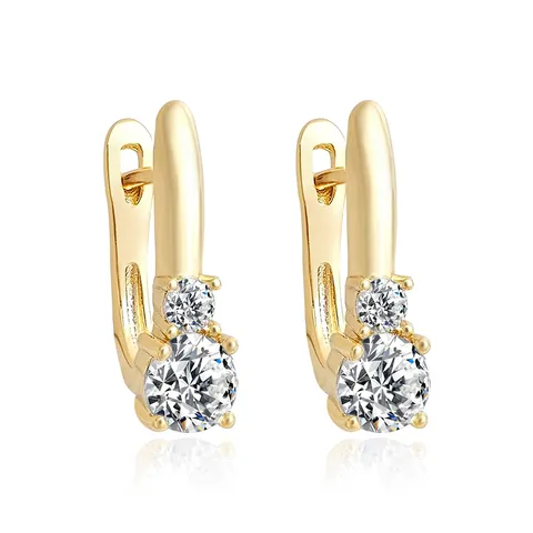 Europe and the United States Ear Buckle Female Korean Small Fresh Earrings - Style 4394 - Plated Brass jewelry made by BlueOne Jewelry