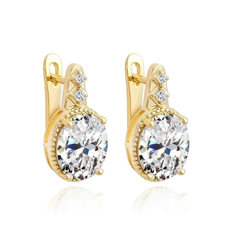 Europe and the United States Ear Buckle Female Korean Small Fresh Earrings - Style 4390 - Plated Brass jewelry made by BlueOne Jewelry