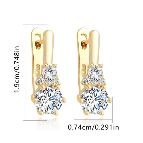 Minimalist Europe and the United States Ear Buckle Female Korean Small Fresh Earrings - view 3