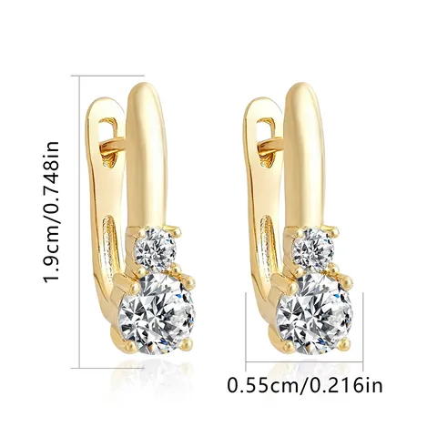 Europe and the United States Ear Buckle Female Korean Small Fresh Earrings - Style 4394 - view 3