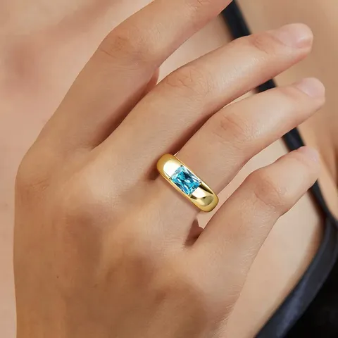 Europe and the United States Finger Ring Hand Jewelry Simple Luxury - view 2