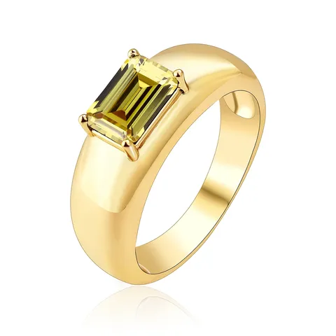 Europe and the United States Finger Ring Hand Jewelry Simple Luxury in 18K Gold Plated - Stainless Steel jewelry made by BlueOne Jewelry