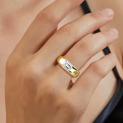 Stainless Steel Europe and the United States Finger Ring Hand Jewelry Simple Luxury - view 2