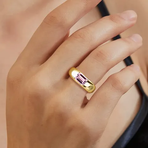 Cubic Zirconia Europe and the United States Finger Ring Hand Jewelry Simple Luxury - view 2