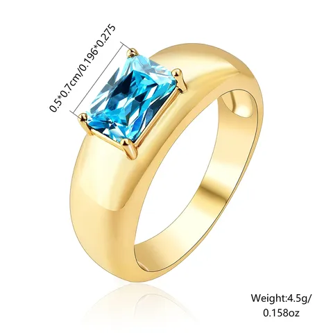 Europe and the United States Finger Ring Hand Jewelry Simple Luxury - view 3
