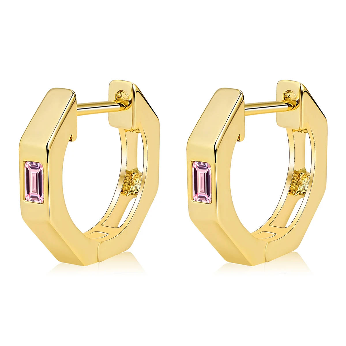 Minimalist Europe and the United States INS Earrings Inlaid Rectangular Zirconia Ear made by BlueOne Jewelry