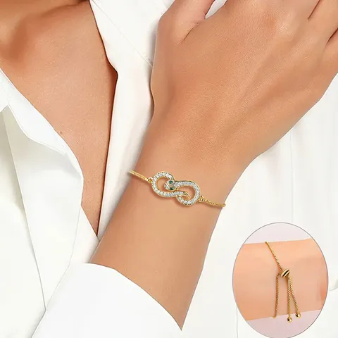 Europe and the United States Hand Jewelry Ins Fashion Creative Micro-set Charm Bracelet - view 2