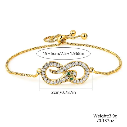 Europe and the United States Hand Jewelry Ins Fashion Creative Micro-set Charm Bracelet - view 3