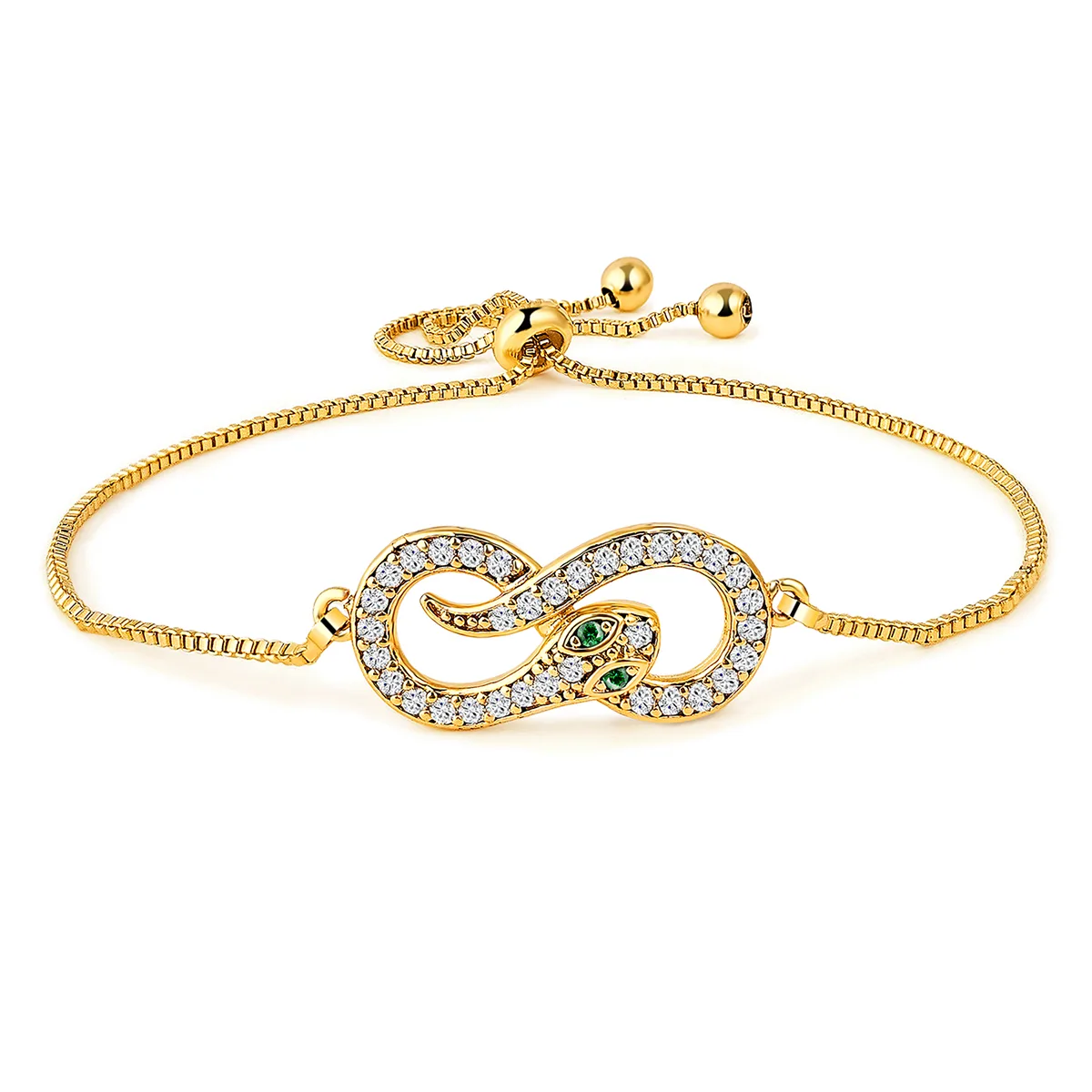 Europe and the United States Hand Jewelry Ins Fashion Creative Micro-set Charm Bracelet made by BlueOne Jewelry
