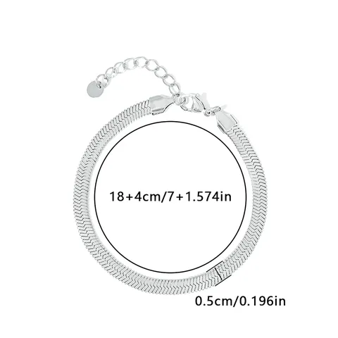 Europe and the United States Titanium Steel Hip-hop Personality Blade Chain Charm Bracelet - Style 2111 - view 3