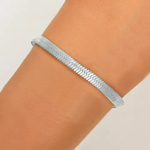 Europe and the United States Titanium Steel Hip-hop Personality Blade Chain Charm Bracelet - Style 2090 - view 2