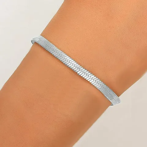 Europe and the United States Titanium Steel Hip-hop Personality Blade Chain Charm Bracelet - Style 2111 - view 2